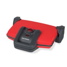 Sandwich-maker Hausberg HB631RS, 1600-1800W, Placi antiaderente, Rosu/Inox foto
