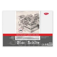 Bloc A4 pentru Schite Daco, 30 File, 150 g/m&amp;sup2;, Hartie Alba, Mecanism Spiralat, Bloc Schite Daco, Bloc Schite A4, Bloc Schite, Bloc Schite Foi Albe, Bl foto