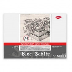 Bloc A4 pentru Schite Daco, 30 File, 150 g/m², Hartie Alba, Mecanism Spiralat, Bloc Schite Daco, Bloc Schite A4, Bloc Schite, Bloc Schite Foi Albe, Bl