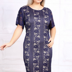 Rochie dantela Siana Bleumarin - 50Marimea