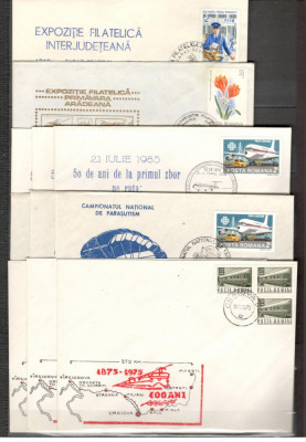 Romania.Lot 89 buc. scrisori si stampile ocazionale LL.73 foto