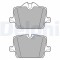 Set placute frana spate DELPHI, Bmw Seria 3 (G20/G21, G80/G81), 2018-, Z4 Roadster (G29), 11.2018-, spate; Pentru diametru diSC frana [mm] : 330; pun