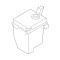 Rezervor spalator parbriz Hyundai Accent (Mc), 09.2006-01.2010, Kia Rio (De), 01.2005-09.2011, 986111G000; 98611-1G000, fara pompa sprit