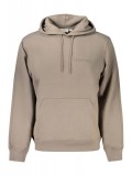 Cumpara ieftin Hanorac barbati, cu logo brodat, Regular fit, maro deschis, M