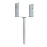 Papuc reazem din tabla de otel zincat, cu tija, 121 x 60 x 102 mm
