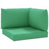 Cumpara ieftin Perne pentru canapea din paleti, 3 buc., verde, textil