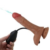 Dildouri cu ejaculare - Pretty Love Oher Vibrator cu Testicule 20 cm cu Ejaculare si Ham Detasabil