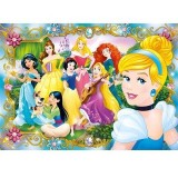 Puzzle Clementoni - Disney Princess Supercolor jewels 104 piese