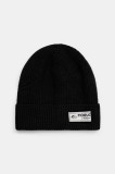 Fiorucci caciula din amestec de lana Knit Logo Beanie culoarea negru, de lana, U01FPAHA216KN05BK01