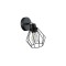 Lustra de perete reglabila, E27, 35W, unghi rotatie 350 grade, IP20, otel negru