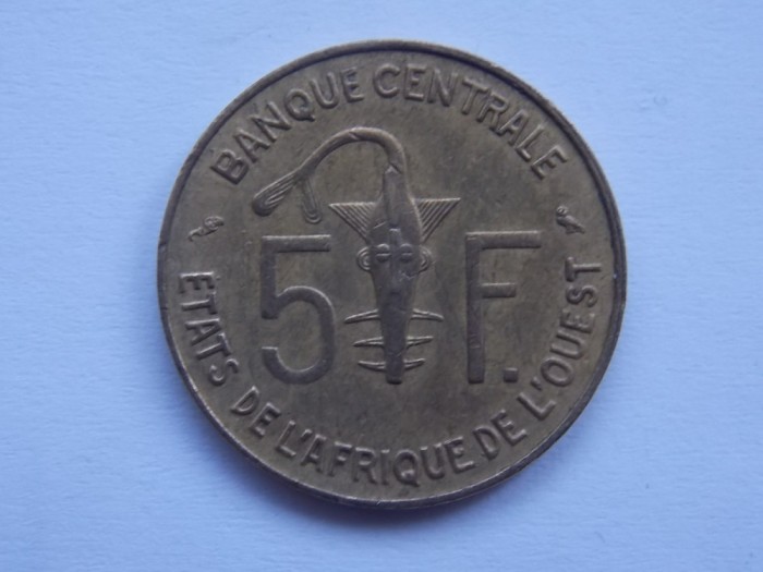 5 FRANCS 1960 STATELE AFRICANE DE VEST