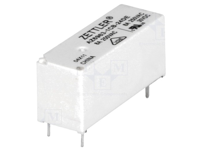 Releu electromagnetic SPDT 24VDC 8A PCB