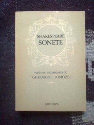 n6 Sonete - SHAKESPEARE foto