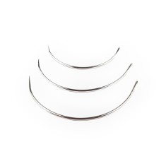 Set 3 ace de cusut curbate pentru piele Crisalida, diametru 1.13, 1.16, 1.25 mm