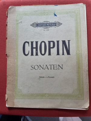 Partituri - Chopin - Sonate - Edition Peters foto