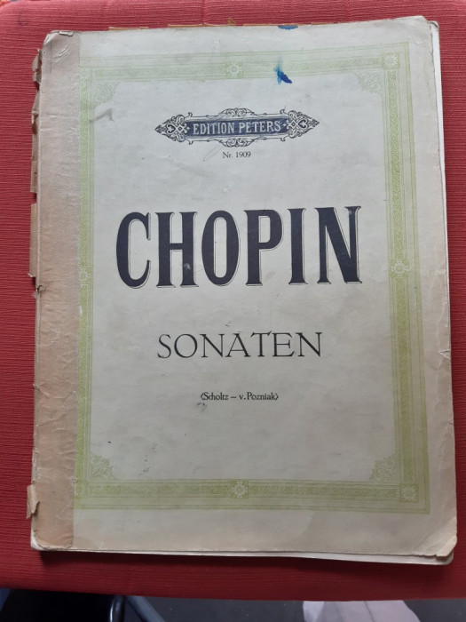 Partituri - Chopin - Sonate - Edition Peters