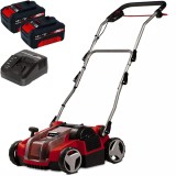 Einhell GE-SC 36/35 Li PXC + Twinpack + 4514095 - Scarificator 350 mm + Set 2 acumulatori si incarcator Li-Ion 18 V 4 Ah