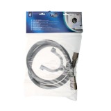 Furtun de evacuare pentru masina de spalat, drept, WPRO 484000001133, 1.5 m