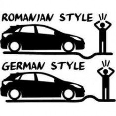 Stickere auto Romanian vs German style-i30 foto