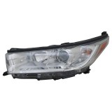 Far TOYOTA HIGHLANDER (U50), 10.2016-12.2019, partea stanga, TYC, fara lumini de zi; Tip=USA; H11+HB3+W5W+WY28/8W; manual; Omologare: SAE; halogen