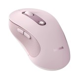 MOUSE Baseus F02 PC sau NB wireless, 2.4GHz si Bluetooth, optic, 800/ 1200/1600 dpi,butoane/scroll 3/1, roz,&quot;B01055505411-01&quot; (timbru verde 0.18 lei)