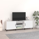 vidaXL Comodă TV, alb, 150x30x50 cm, lemn compozit