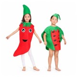 Cumpara ieftin Set 2 costume pentru copii Pepene si Ardei DEPOX&reg;, verde/rosu, marime universala