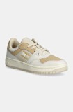 Tommy Jeans sneakers TJW RETRO BASKET TONAL LOGO culoarea alb, EN0EN02606
