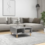 VidaXL Masă de cafea, gri beton, 60x60x30 cm, lemn prelucrat