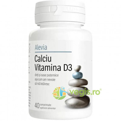 Calciu Vitamina D3 40cpr foto