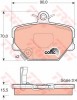 Set placute frana,frana disc SMART CITY-COUPE (450) (1998 - 2004) TRW GDB1365