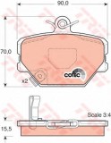 Set placute frana,frana disc SMART CITY-COUPE (450) (1998 - 2004) TRW GDB1365