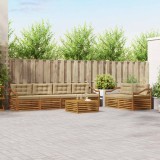 Cumpara ieftin Set de canapele de exterior 7 buc. 6-Locuri Natural si Bej