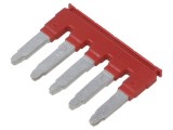 Punte de conectare roșie PHOENIX CONTACT 5 borne 10mm