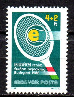 UNGARIA 1982, Campionatul European de tenis juniori, Sport, MNH, serie neuzata foto