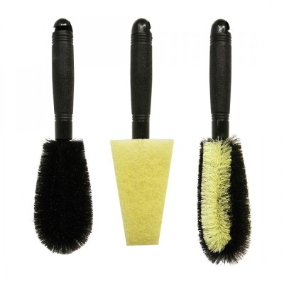 Set perie pentru spalat si curatat jante auto, 3 piese AutoDrive ProParts foto