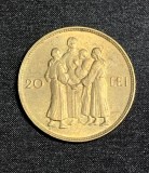 Moneda 20 lei 1930 horă fără semn monetărie