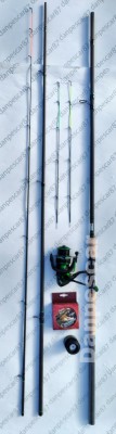 SET FEEDER Lanseta HARRIER 4,20m 150gr + Mulineta SPARKLER 4000 + 150m fir foto