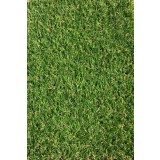 Gazon Artificial Jakarta, Inaltime Fir 20 mm, Latime 1m, Marime 100 x 100 cm, Verde cu Insertii Fire Iarba Uscata, Polipropilena, Antialergic, Curte,