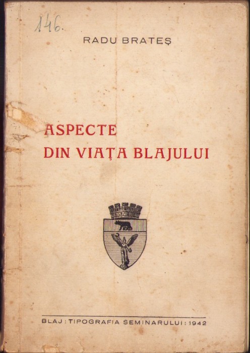 759SPN Aspecte din viața Blajului de Radu Brateș 1942 Blaj