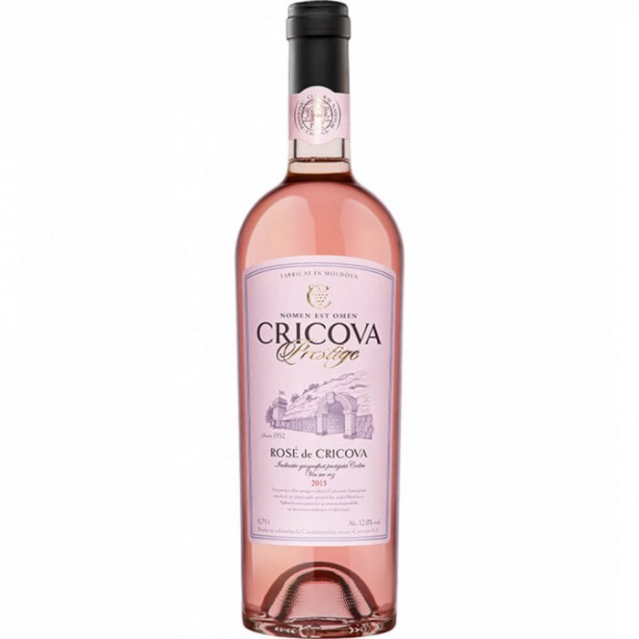 Vin Rose Sec de Cricova Prestige, 0.75l, Alcool 12.5%, Vin, Vin Rose, Vin Rose Sec, Vin Rose Cricova, Vin Rose Sec Cricova, Vin Rose de Cricova, Vin R