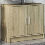 VidaXL Dulap de chiuvetă, stejar sonoma, 63x29x55cm, lemn prelucrat