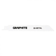 Panza, lama, fierastrau tip sabie, pentru lemn, metal, BIM, 14 TPI, set 2 buc, 150 mm, Graphite