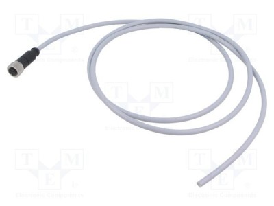 Conector M12 mamă 5 pini drept cu cablu 1,5m HARTING PVC Cod A DeviceNet/CANopen foto