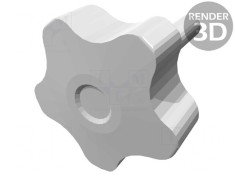 Buton de Reglare 50mm M12 40mm H32mm