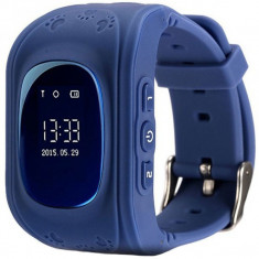 Ceas Smartwatch copii GPS Tracker iUni Q50, Telefon incorporat, Apel SOS, Bleumarin foto
