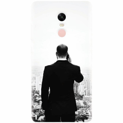 Husa silicon pentru Xiaomi Redmi Note 4, Man In Suit foto