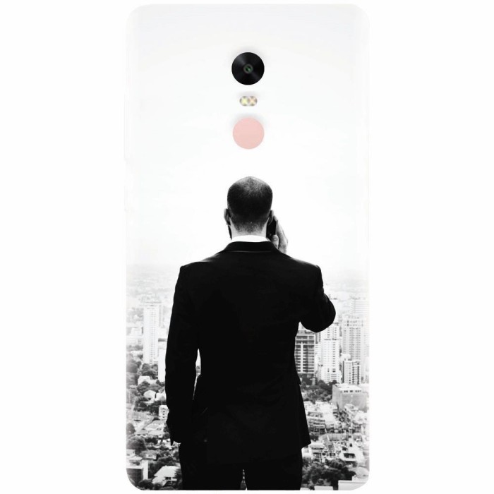 Husa silicon pentru Xiaomi Remdi Note 4X, Man In Suit