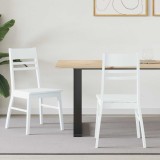 vidaXL Scaune de dining 2 pcs Alb 43 x 54 x 89 cm 42020444