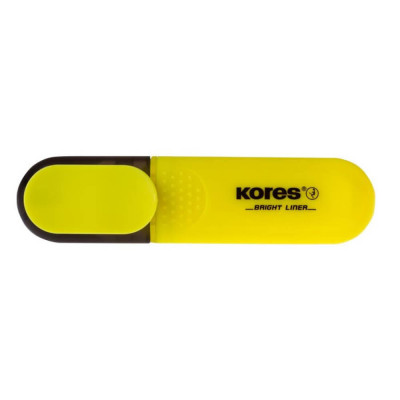 Textmarker Kores, Varf de 1-5 mm, Galben, Textmakere Kores, Textmarker Galben, Textmarkere Galbene, Evidentiator Text, Evidentiatoare Text, Marker Hig foto